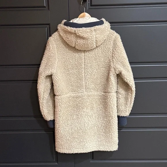 Patagonia Cream Fleece Hooded Jacket - Picture 3 of 3